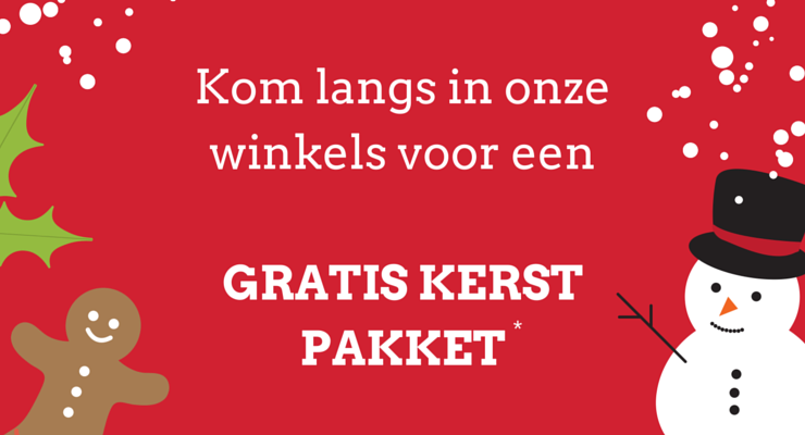 Gratis kerstpakket, kom langs!