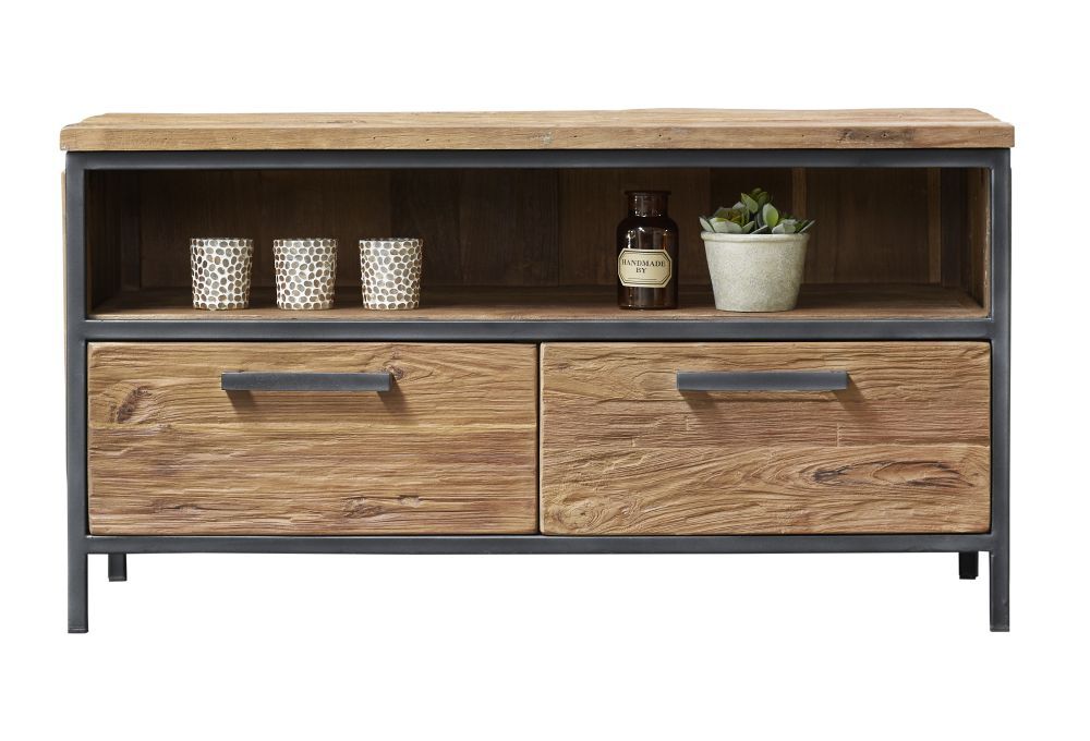 TV-meubel Romaro (100 Cm) teakhout mix rough